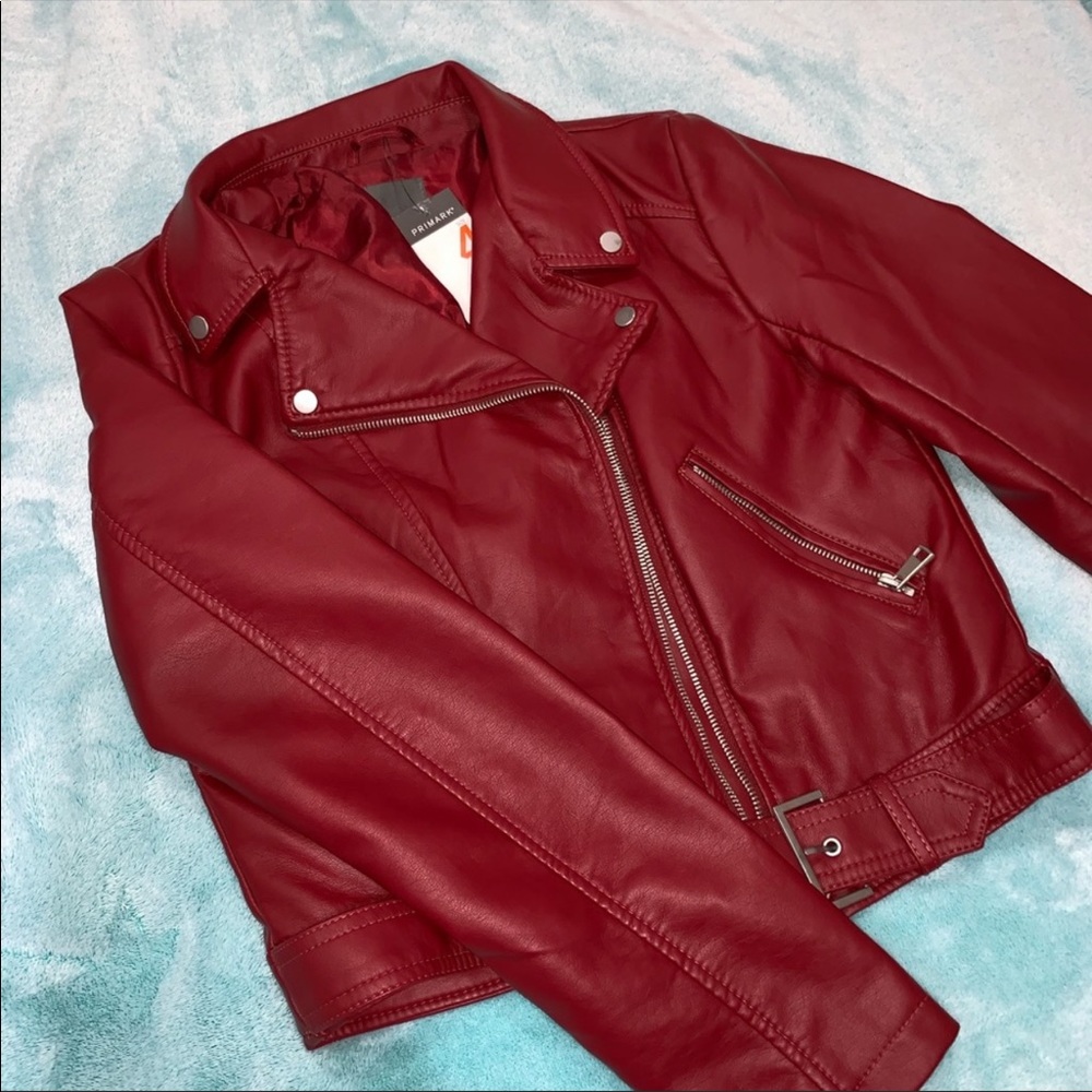 Red Leather Jacket - Picture 4 of 4